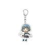 55MM Anime Puella Magi Madok Keychain Kaname Madoka/Akemi Homura/Miki Sayaka Key Chain Acrylic Model Plate Christmas Gifts