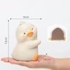 1 წყვილი Hug Duck Book End Cartoon მოცურების საწინააღმდეგო Heavy Duty Resin Craft Home Office Desktop Book Stopper Holder ცხოველთა ორნამენტი ფიგურა ფიგურა ქანდაკება