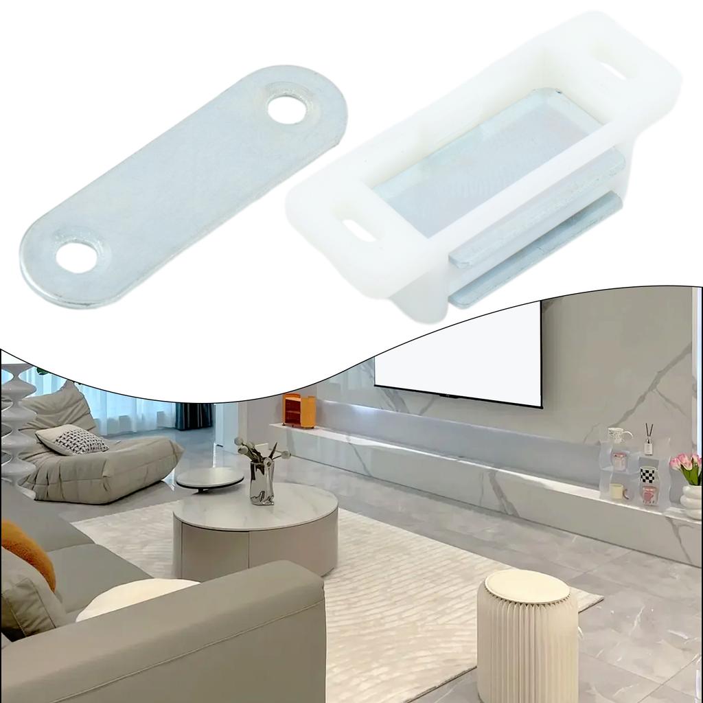 1Set Strong Door Magnetic Closer Cabinet Catch Latch Magnet Suction Bar Silence Magnetic Latch Catches Home Door Furniture