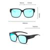 Fashion Square Color-weak Men Women Glasses Colorweakness Mirror Set Red Green Blind Eyewear