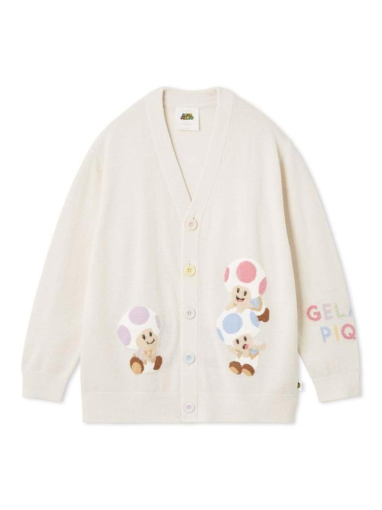 Gelato Pique Nintendo UNISEX Toad Yoshi JQD Cardigan PUNT252015 CRM & (Toad)