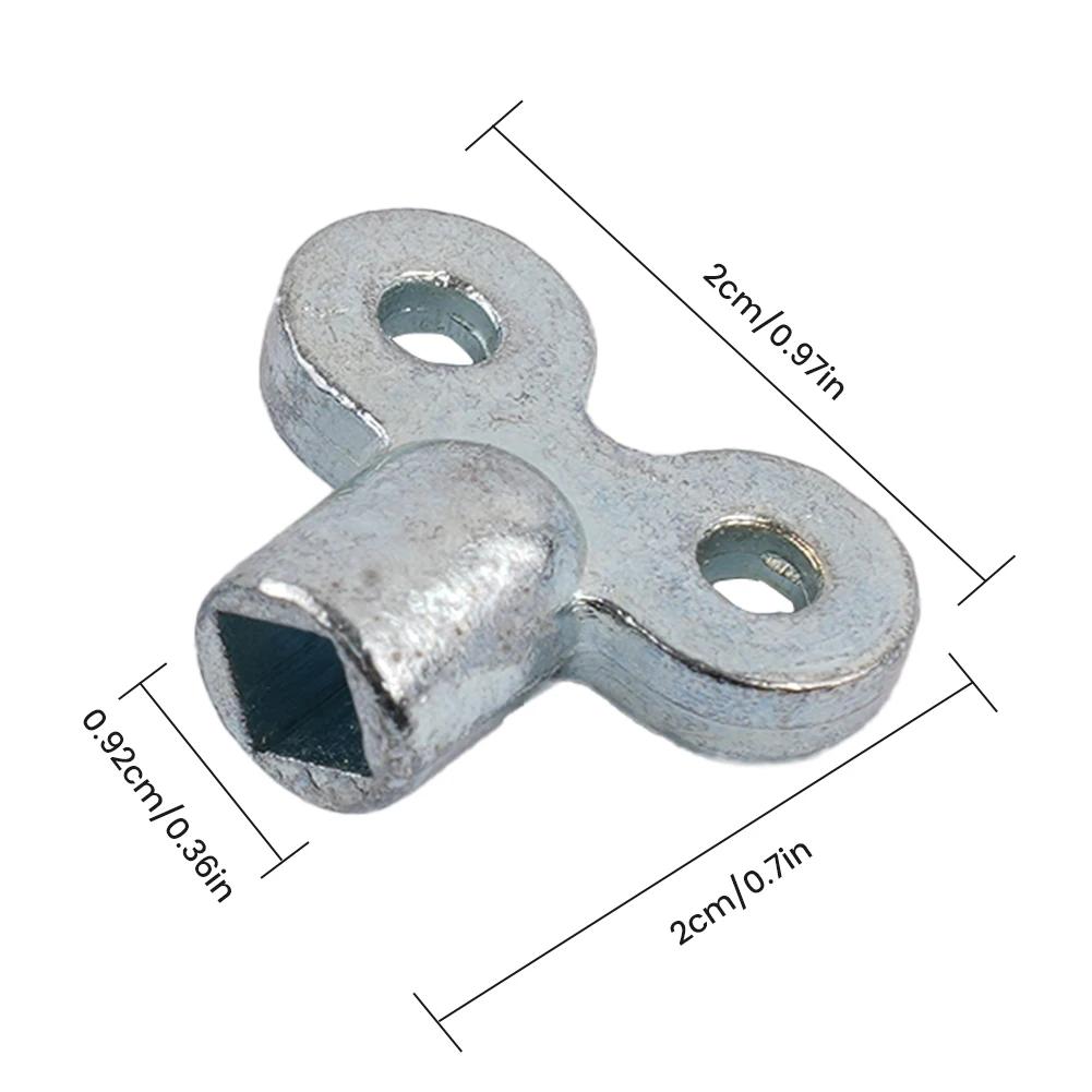 6PCS Zinc Alloy Radiator Bleed Key Wrench Set for Plumbing Heater Radiator Air Release Resistant Hand Tool Set