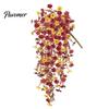 Maintenance Free Greenery Artificial Hanging Fall Flower, Realistic Plastic Cascading Vines Textures Fake Green Leaf Garland Plant, Maintenance-free