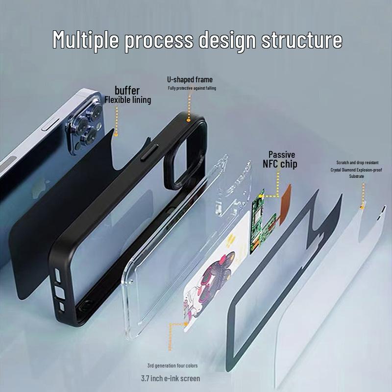 Custodia per telefono E-Ink per Apple 17PM e 16PM