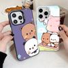 Bubu Dudu Cartoon Cute Shockproof Phone Case for iPhone 17 Air 16 16E 15 Pro Max 14 Plus 13 Mini 12 Back Cover Anti Fall Fundas
