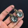 Aqua Apatite Earrings, 999 Copper Wire Wrapped Earrings Handmade Gemstone Jewelry, Gifts For Wife Brand New Earrings