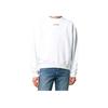 Off-White Marker Over Crewneck White/Blue Men Tops OMBA035E20FLE0020145