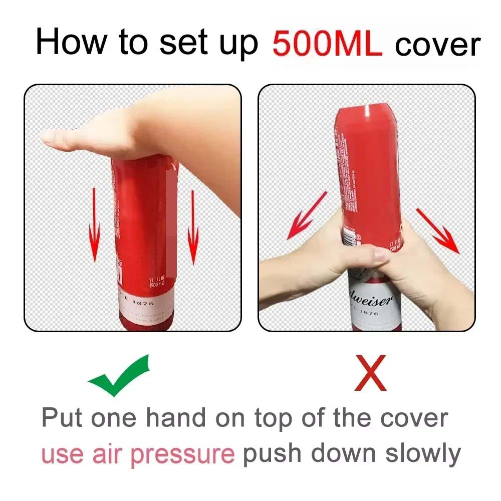 Silicone Can Sleeve, Can Protector, Pull-tab Can Cover, Suitable for 355-500ml Cans, Prank Your Friends Party Toy Creative
