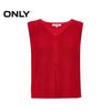 ONLY Women's 2025 Spring Retro V-Neck Sleeveless Knit Cardigan Vest