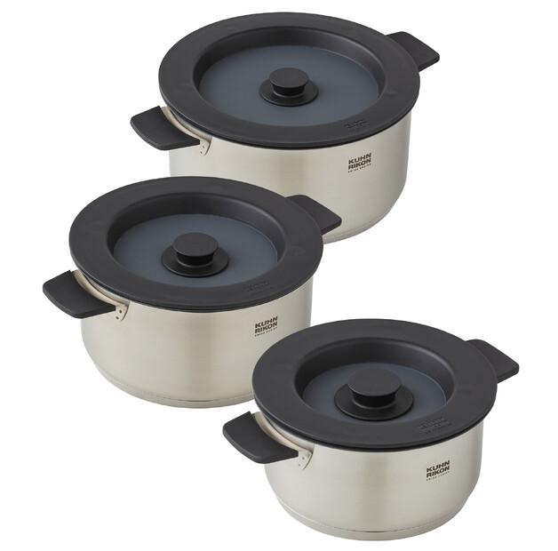 Storr.pl Kuhn Rikon Smart & Compact Saucepan (Set Of Three Elements) Induction Size 3