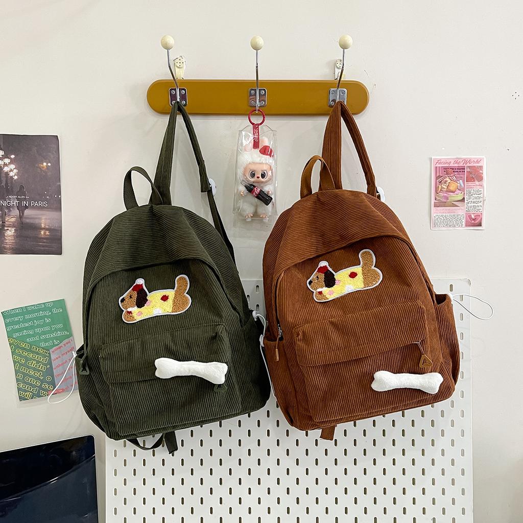 Schoolbag New Stylish Simple Large Capacity Backpack Cute Girl Student School Bag Leisure Commuter Cartoon Primary School Backpack