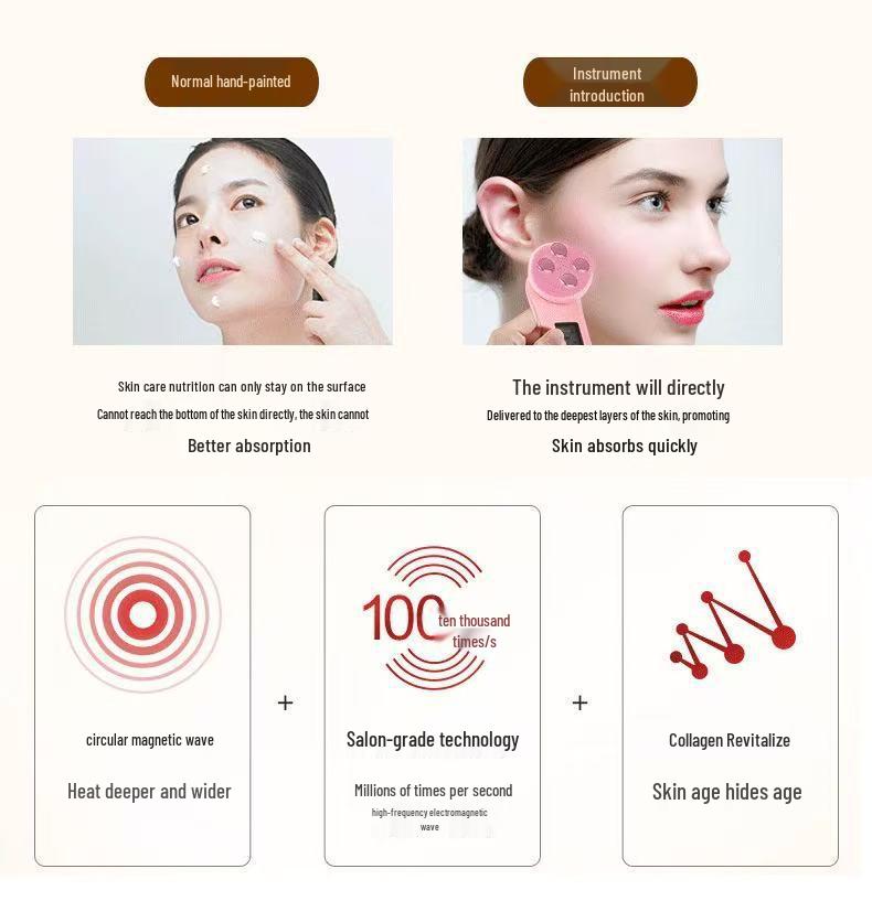 LED Beauty Device: Face Mask Lifting, Firming, and Rejuvenation with EMS & RF Technology