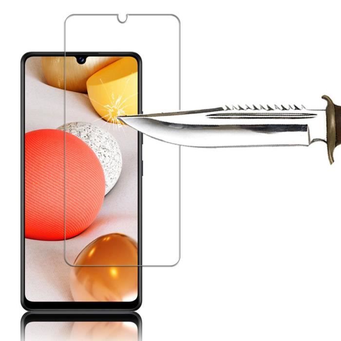 Film de protection - VCOMP - Samsung Galaxy A42 5G - Pack de 2 - Verre Trempé - Résistant aux rayures