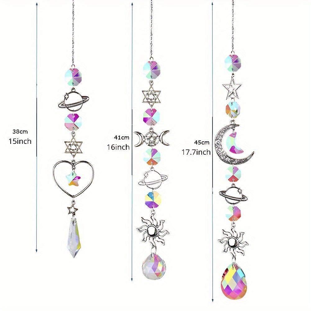 Celestial Crystal Sun and Moon Wind Chime - Home and Garden Decor Gift