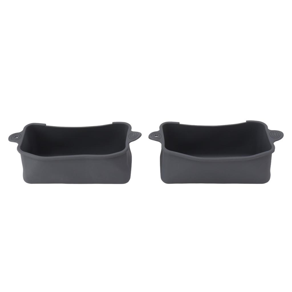 2Pcs Silicone Grease Cup Liners Reusable Drip Pan Liners Silicone Rear Grease Catcher for Griddle