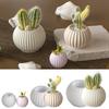 Silicone Striped Candle Cup Mold Circular Shape Easy Demold Reusable Tool For Resin Casting Crafts Gift Projects