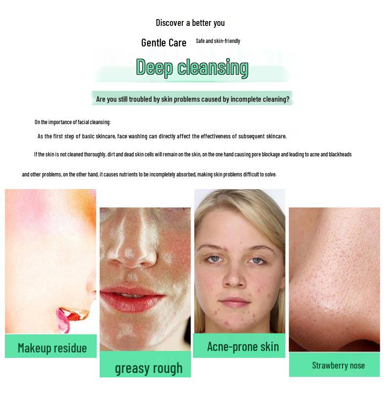 4-in-1 Electric Waterproof Facial Cleansing Brush for Blackhead and Makeup Removal