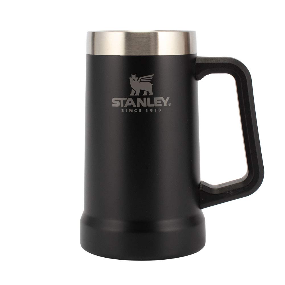 

Кружка Stanley Adventure Vacuum Mug Big Grip Beer Stein 0,7 л (Матовый черный) [Элемент]
