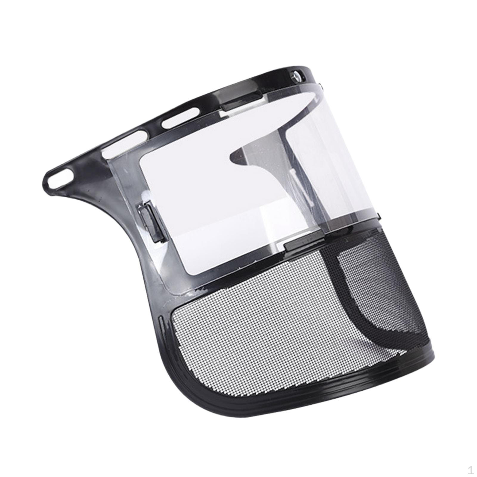 

Защитный щиток для лица от бензопилы, защитный щиток для стрижки кустов, защитный щиток для защиты поверхности, сетчатый козырек для ландшафтного дизайна Mesh Visor