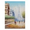 Nordic Vintage Oil Painting Eiffel Tower Black and White Landscape Painting Canvas Print Wall Art Picture for Living Room Decor