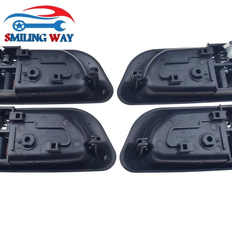 4 Pcs Front Rear Left Right Interior Door Handle For Great Wall X240 2010-2016 & X200 2011-2017, Haval Hover H3 H5 2010-2013