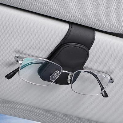 Universal Car Auto osłona przeciwsłoneczna pudełko na okulary okulary przeciwsłoneczne klips uchwyt na bilety stojak zapięcie piórnik okulary akcesoria samochodowe