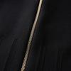 Bajiya 2025 Black A-line Knit Dress with Lapel for Women - European/American Spring/Summer Fashion