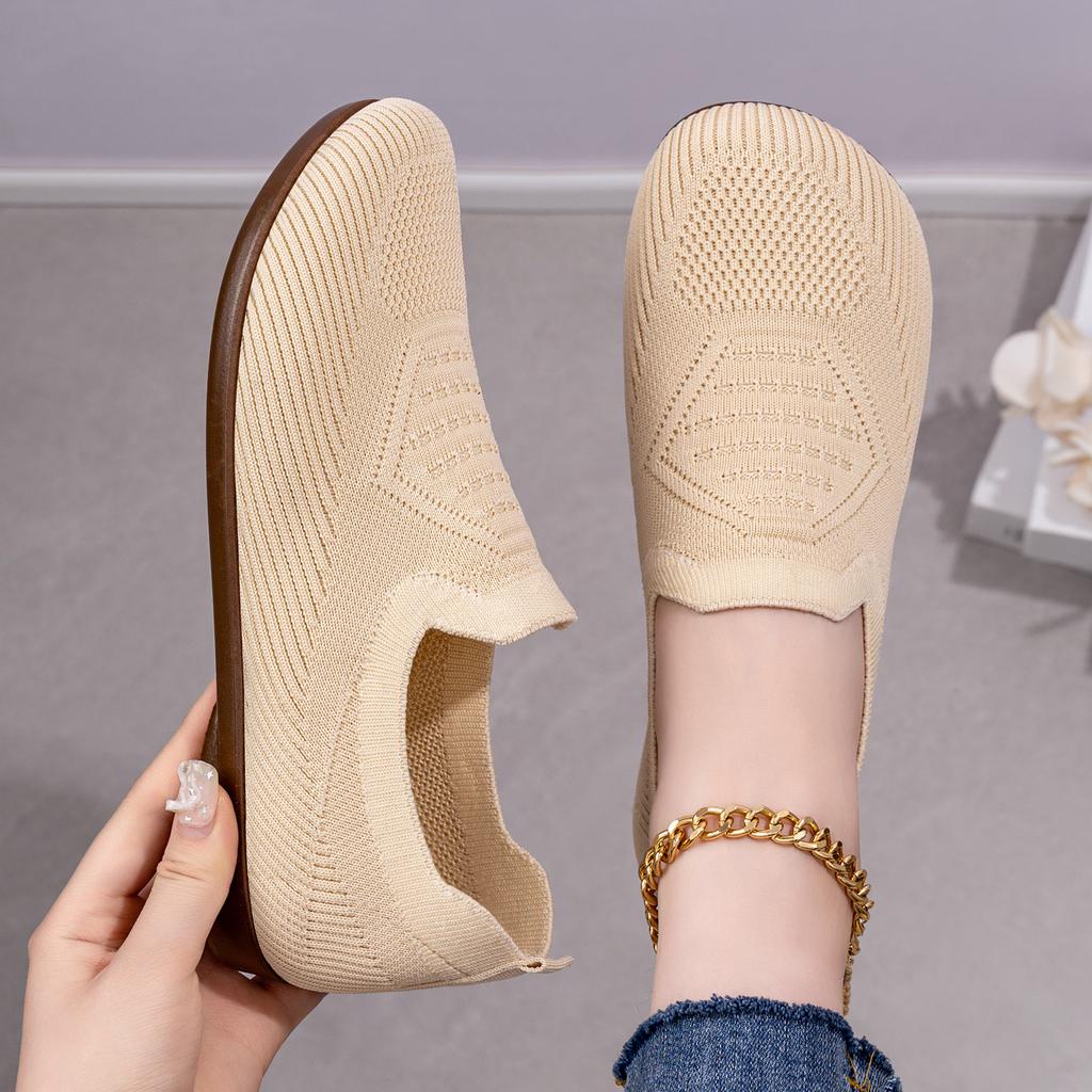 Women's Shoes Spring Breathable Lightweight Cloth Shoes Comfortable Soft Bottom Casual Mom Shoes Casual Soft Sole Non Slip Walking All Day Sneakers