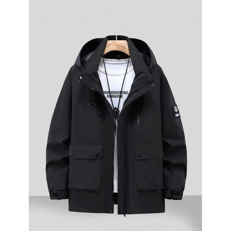 2026 Plus Size Waterproof Windproof Hooded Outdoor Workwear & Mountaineering Jacket