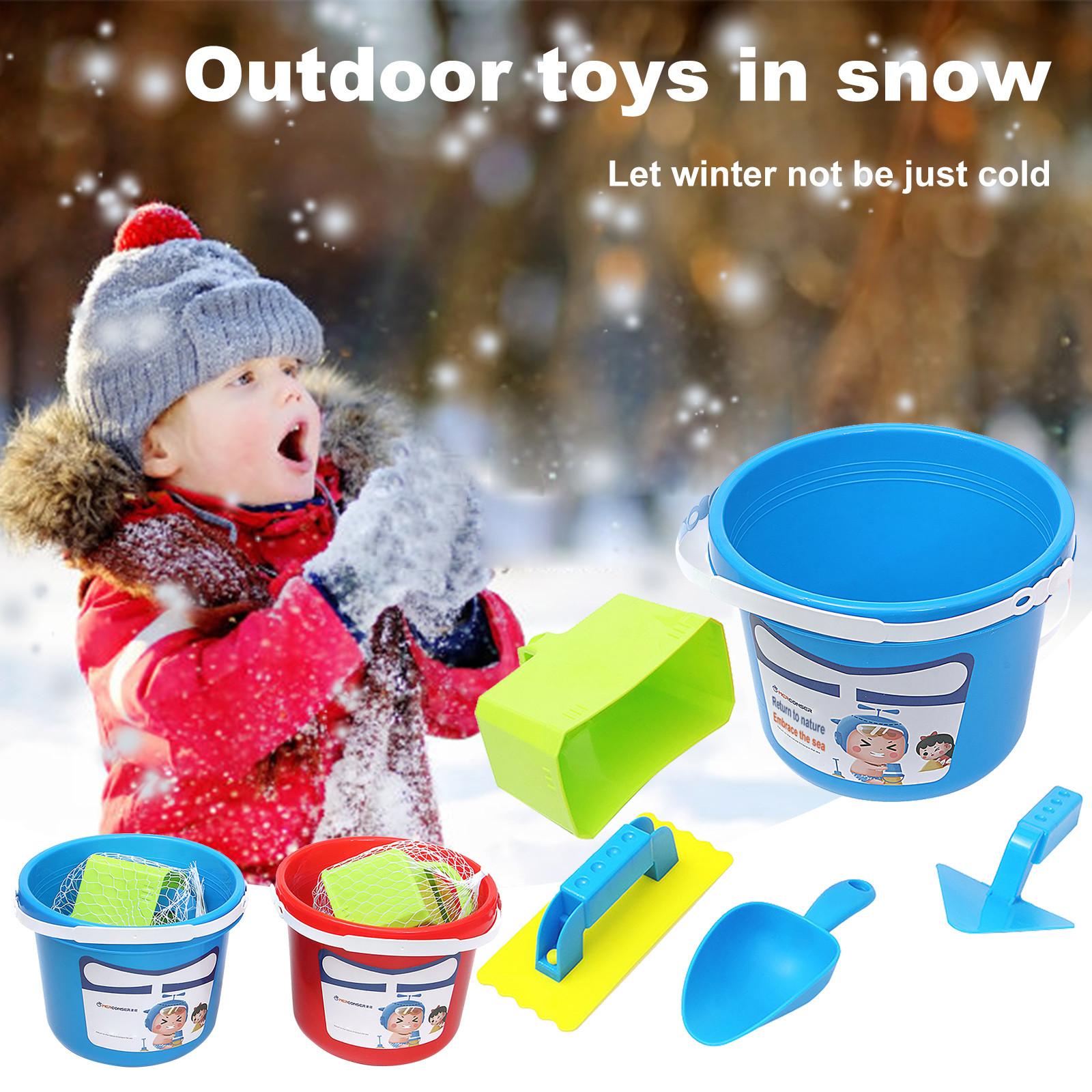 

Winter Snow Shoveling Snowman Toy Set Summer Playing In Sand And Water Set