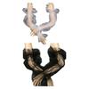 Elegant Bridal Arm Sleeve Sheer Long Fingerless Gloves Wedding Arm Sleeve for Women Wedding Prom Dancing Parties