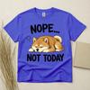Shiba Inu Nope Not Today Funny Dog T Shirt Unisex Gift Dog Lover Gildan Tee