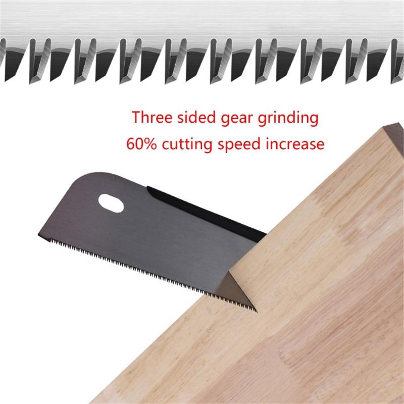Versatile Pull Saw SK5 Double/Single Edges Saw for Woodworking Smooth Cuts with Minimal Effort Easy Storage Hole