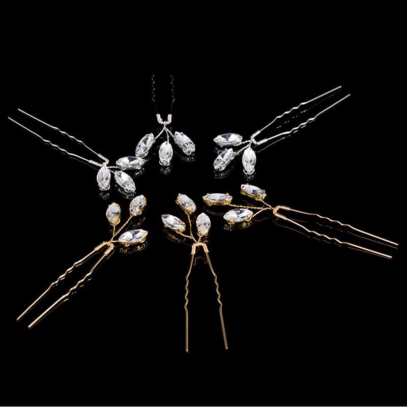 European Handmade Bridal Hairpins: Crystal Gold & Silver Headpieces for Weddings