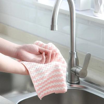 12PCS Cleaning Cloth Micro Fiber Wipe Table Kitchen Housework Microfiber Towels Household Dishwashing Cleaning Cloth