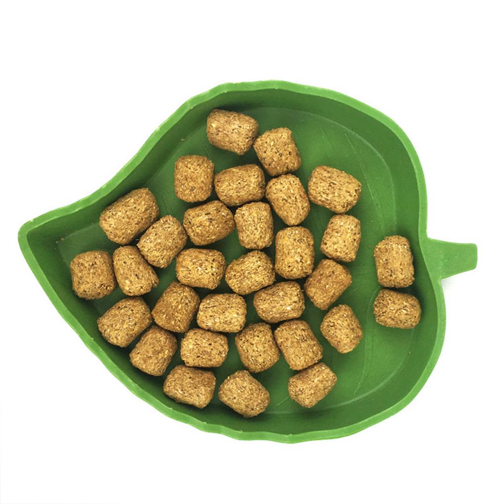 Healthy Feed For Pets Durable Plastic Bowl With Easy To Clean Drinking Bowl Dish Reptile Water Bowl Pet Bowl Feeder Small Leaf Style