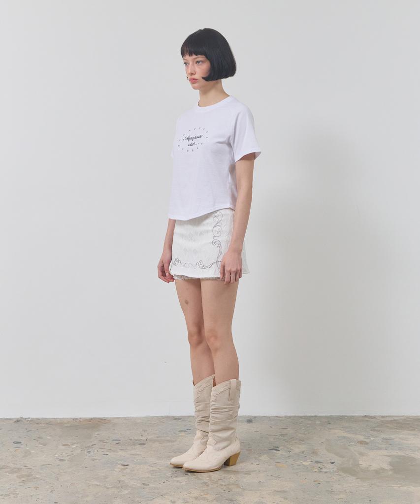 Eikyueikyuhauseukeulleob Circle House Raglan T-Shirt [White]