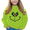 Christmas Day Girls Round Neck Pullovers For Kids Printed Baby Tops