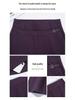 Jinbao Women's Plus Size Casual Cotton Pants - Spring/Autumn 2025, Middle-Aged & Elderly, Elastic Waist, Loose Fit, Small Straight Leg.