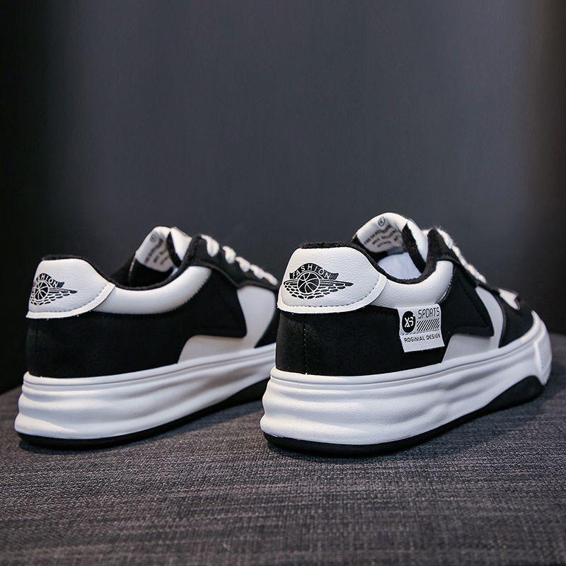Thick baseplate shoes black and white panda 22 spring and summer new casual sports shoes thick baseplate shoes