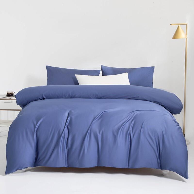 JUMENG 60s Jednobarevná Sada Povlečení ze Dlouhovláknité Bavlny 4 Díly
