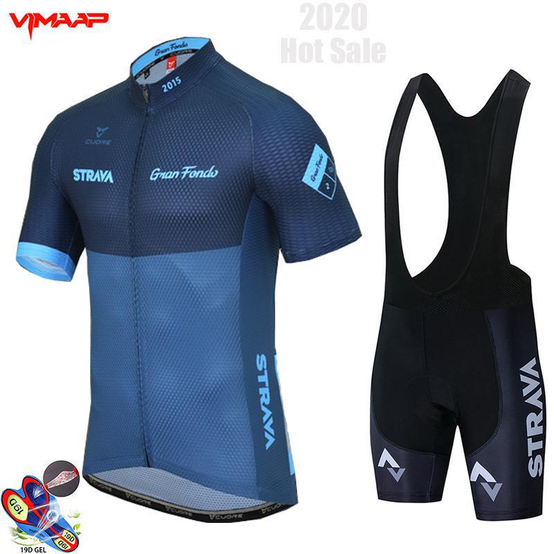 Cycling Suit Short Sleeve Strap Set Mountain Bike Men's Summer Riding Gear