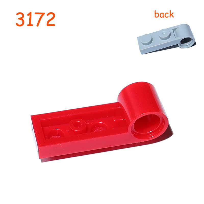 

3172 Modified 1x2 Featuring Pin Hole On End Blocks Construction Bricks Plate High-Tech Parts Works With Learning Playthings ideal for Children 10pcs