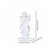 White Angel Figurine Tabletop Sculpture Small Decor Spiritual for Table