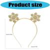 Stylish Christmas Headwear For Teens Girls Metal Hair Ornament Comfortable Wear Party Celebration