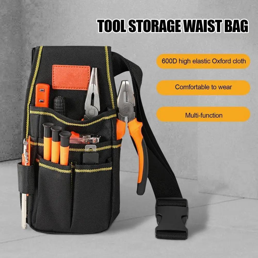 Thicken Electrician Tool Bag Waterproof Tools Storage Bag Portable Waist Belt Pouch  Carpenter