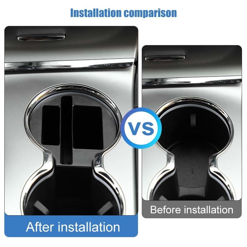 Fit For Jeep Grand Cherokee 2011-2020 Cup Holder Storage Box Organizer Container Stowing Tidying Accessories