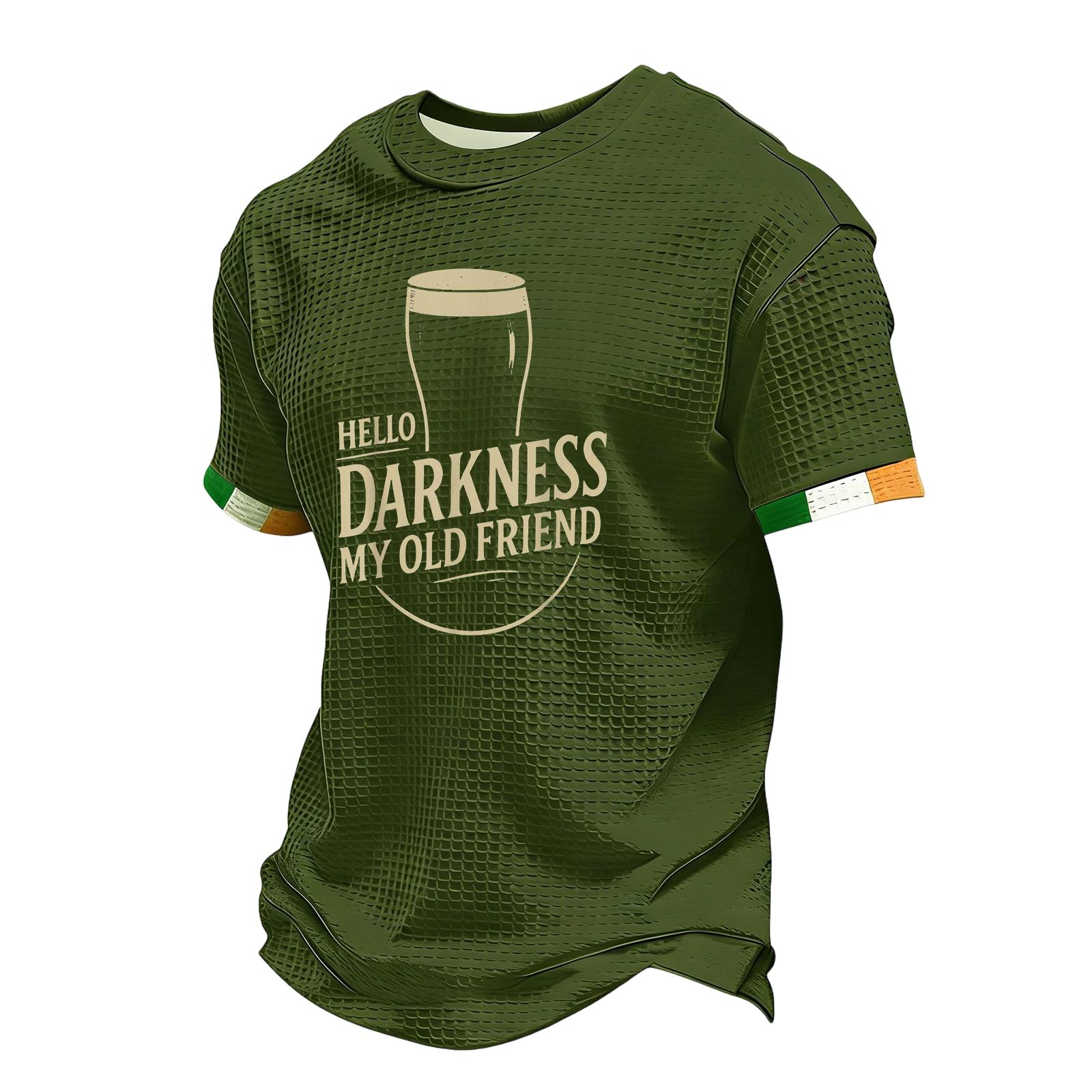 Men s Casual Round Neck Short Sleeve T-Shirt S
