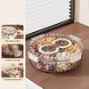 Refrigerator Storage Box with 6/7 Dividers Sealing Lid 360-Degree Rotating Tray Vegetables Shrimp Cocktails Party Appetizers Organizer