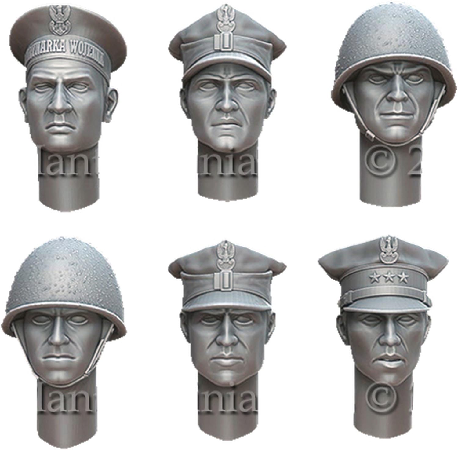 

Mantis Miniature Polish Soldier 1939 Headset 6 Types 2 Sizes 12 Pieces Resin Kit MAC52 1/35